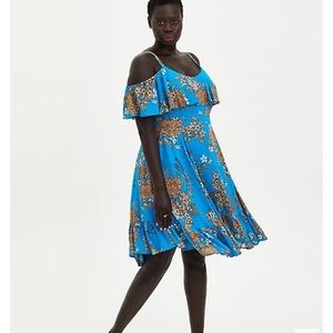Blue Floral Torrid Dress